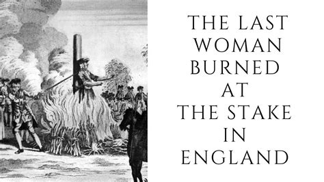 burning at the stake|Burning of women in England .